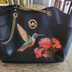 Michael kors handpainted purse